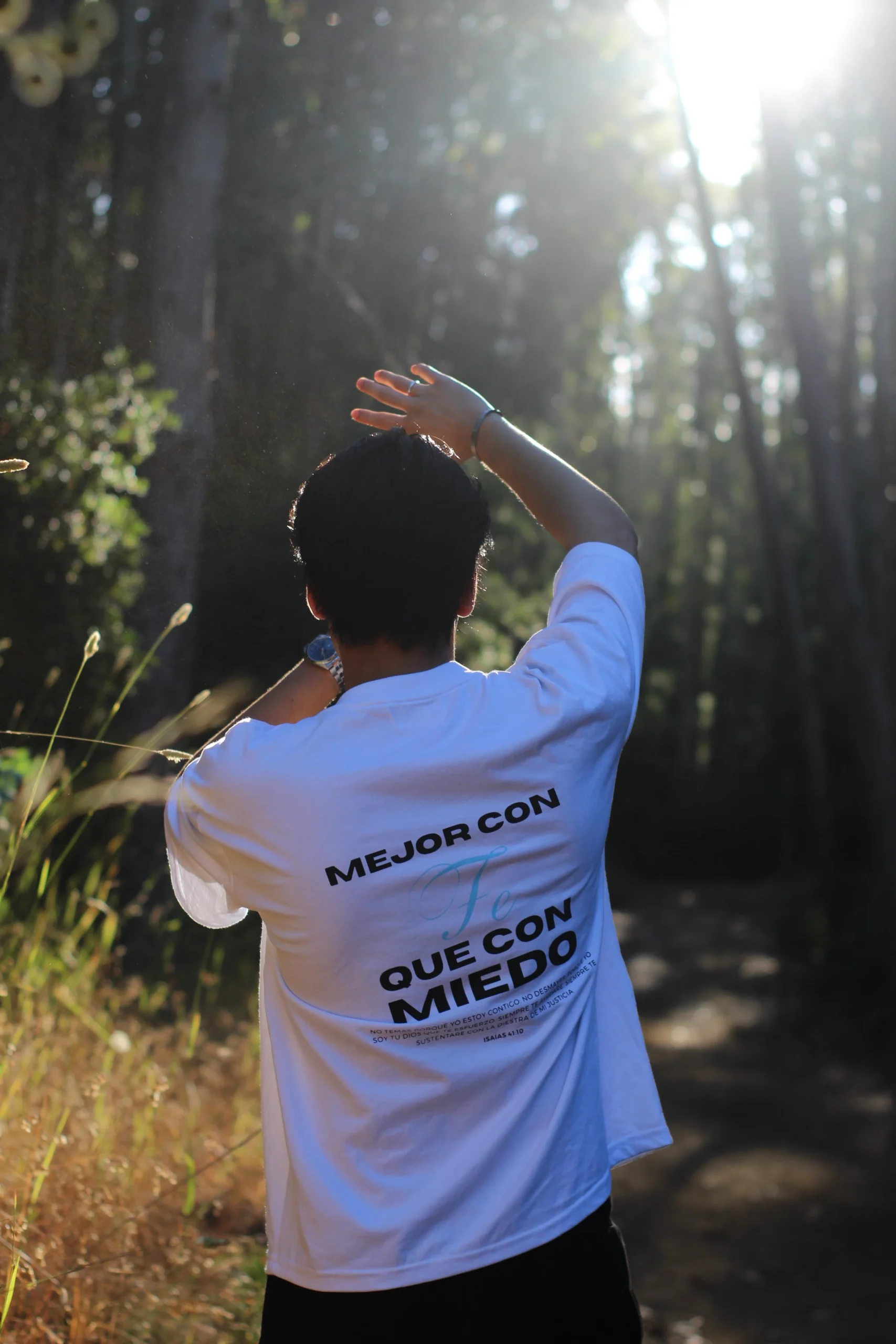 polera blanca "mejor con fe" polera blanca "mejor con fe"