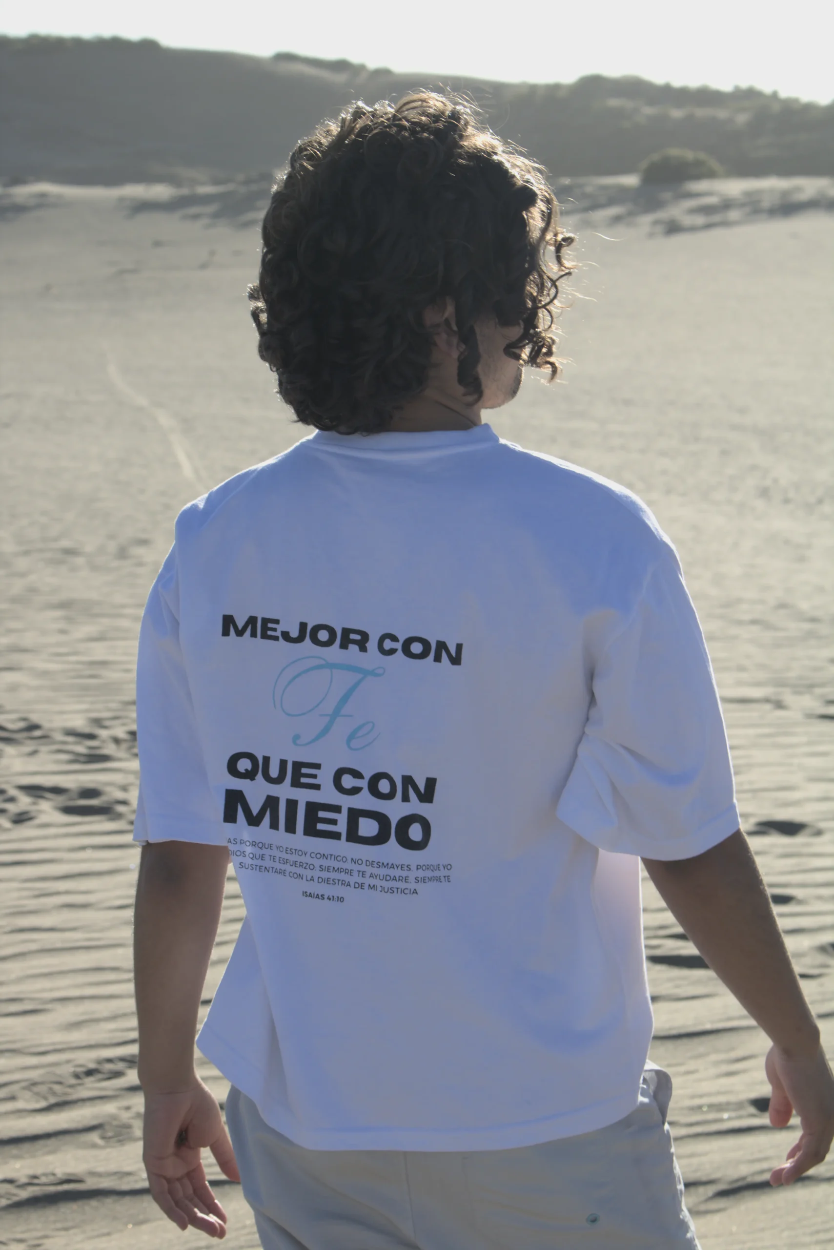 polera blanca "mejor con fe" polera blanca "mejor con fe"